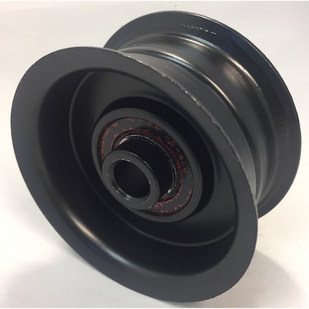 Terre Products Flat Idler Pulley - 2.75'' Flat Dia. - 1/2'' Bore - Steel 31275125